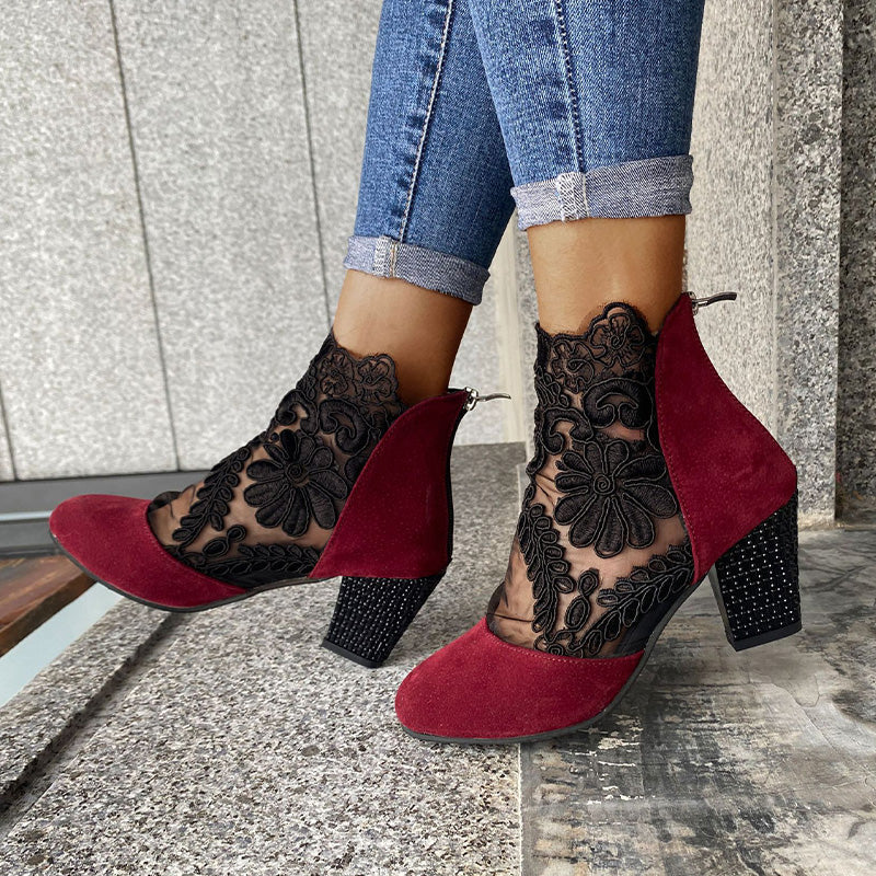 👢 50% KORTING – Dames Elegante Zomerse Kanten Hoge Hakken | Vrouwelijk, Licht & Perfect Voor Lente/Zomer