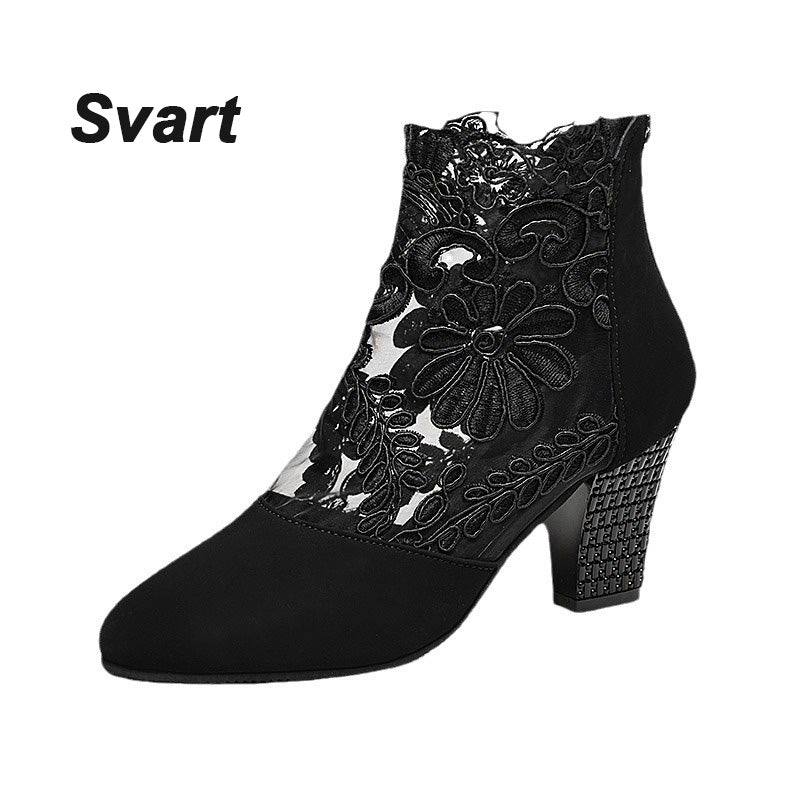 👢 50% KORTING – Dames Elegante Zomerse Kanten Hoge Hakken | Vrouwelijk, Licht & Perfect Voor Lente/Zomer