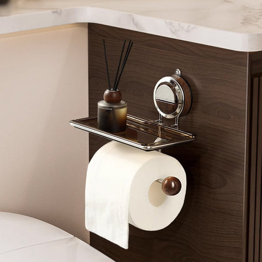 Toiletpapierhouder Zonder Boren met Plank