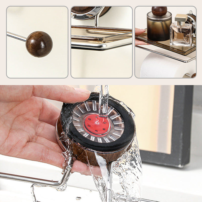 Toiletpapierhouder Zonder Boren met Plank