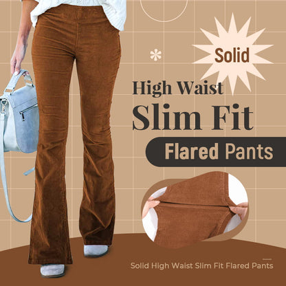 🔥✨Hoge taille, slanke microcorduroy lounge broek met elastische tailleband