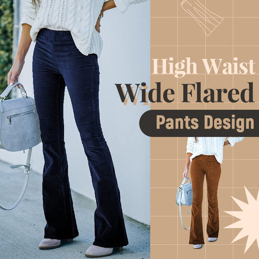🔥✨Hoge taille, slanke microcorduroy lounge broek met elastische tailleband