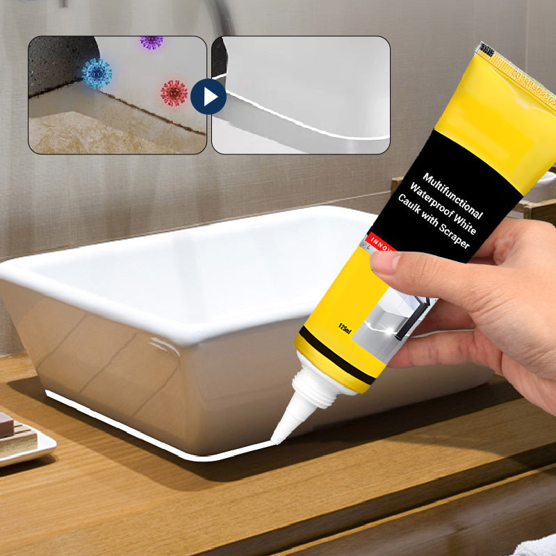 🛠️ ✨Multifunctionele waterdichte witte kit met schraper