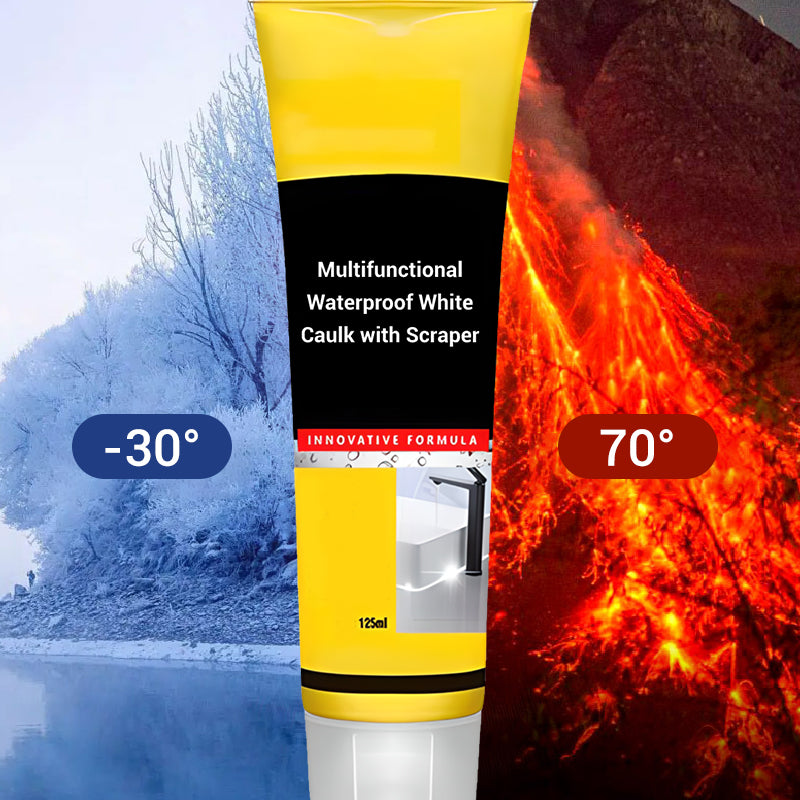 🛠️ ✨Multifunctionele waterdichte witte kit met schraper