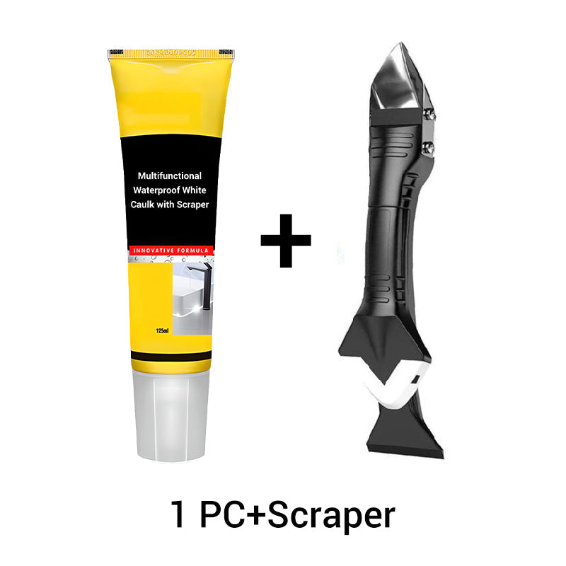 🛠️ ✨Multifunctionele waterdichte witte kit met schraper