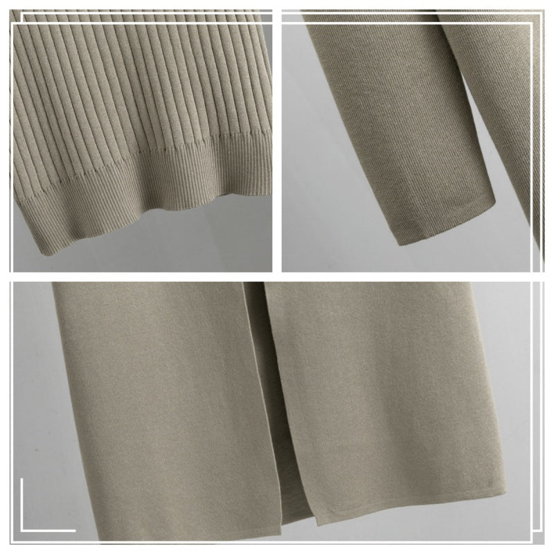 🔥 49% KORTING ✨ Dames 3-Delige Herfst Set – Mouwloos Vest, Cardigan & Broek voor Comfortabele Elegantie 🍂