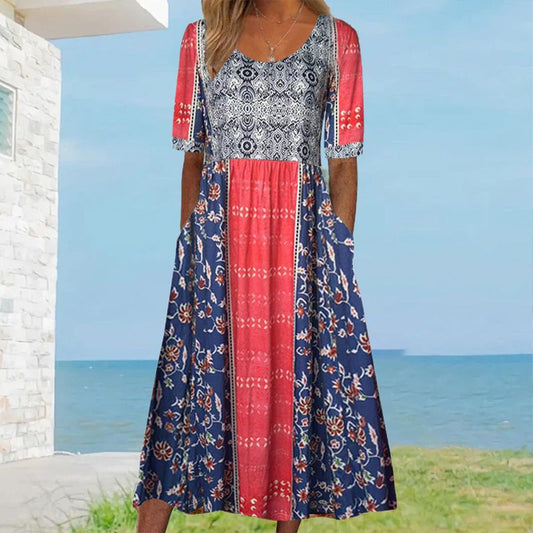 🔥49% UIT🌸✨ Elegante bohemien jurk voor vrouwen
