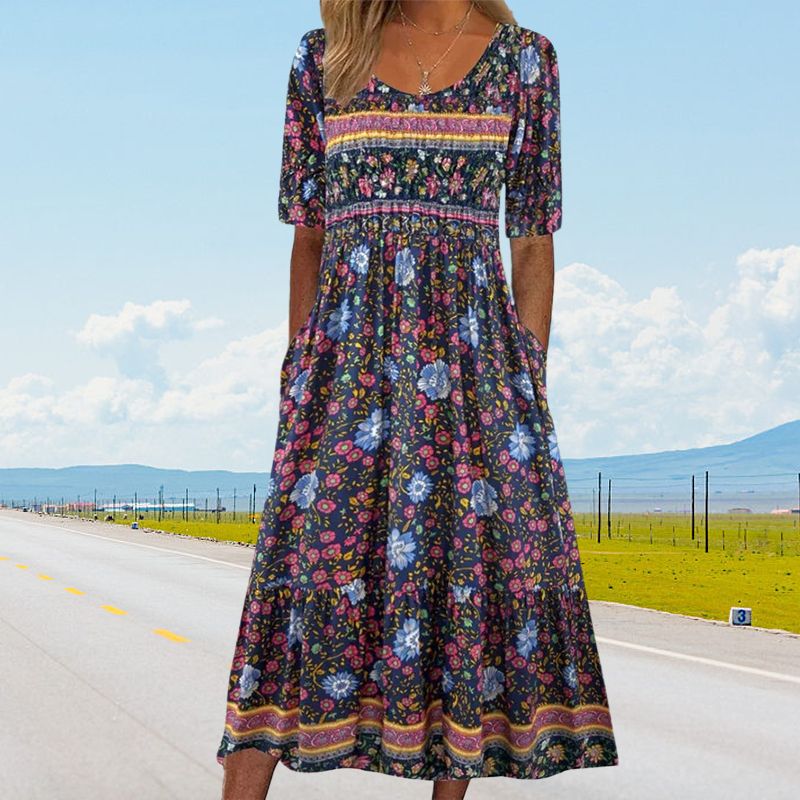 🔥49% UIT🌸✨ Elegante bohemien jurk voor vrouwen