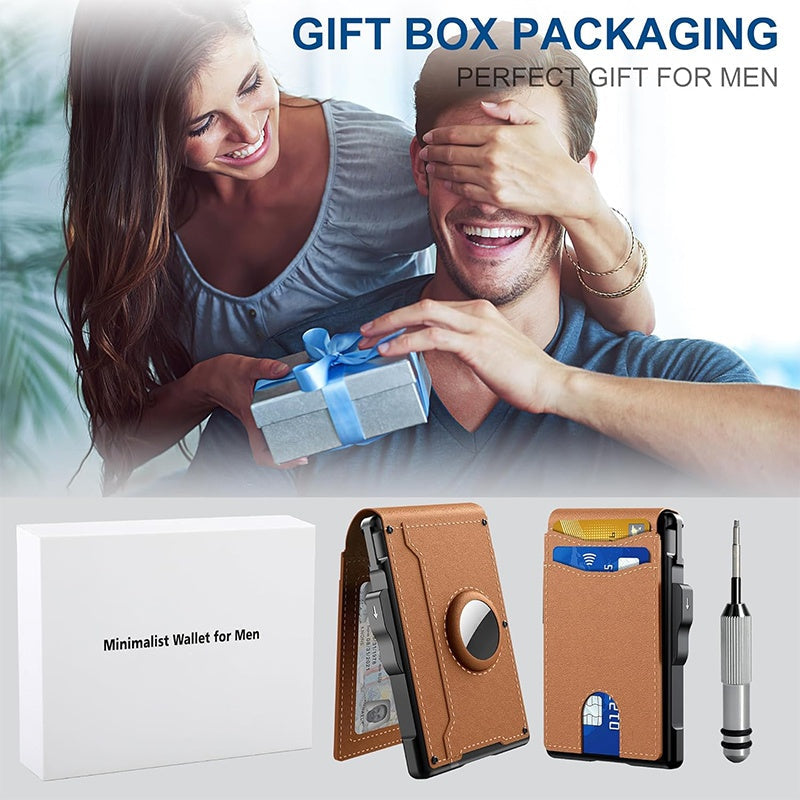 Slanke portemonnee creditcardhouder met geldclip