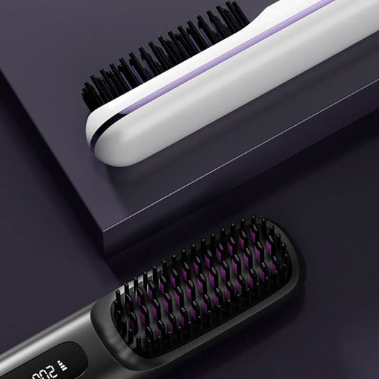 🔥 NU 50% KORTING! Draadloze Keramische Verwarmingskam – Zijdezacht Haar in Minuten! 💁‍♀️