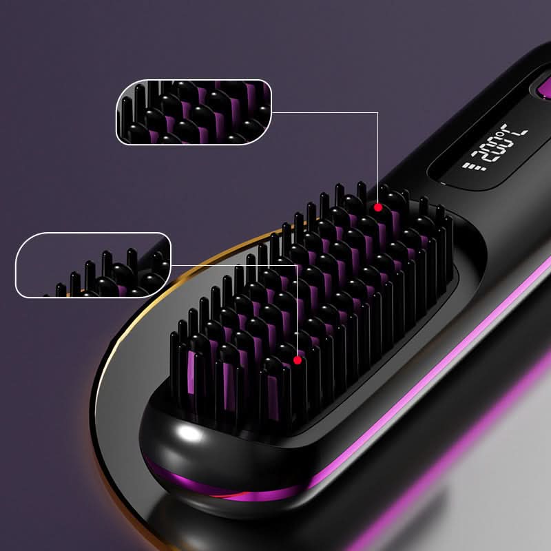 🔥 NU 50% KORTING! Draadloze Keramische Verwarmingskam – Zijdezacht Haar in Minuten! 💁‍♀️