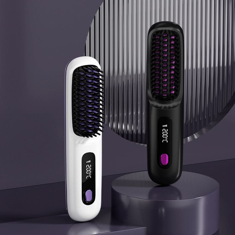 🔥 NU 50% KORTING! Draadloze Keramische Verwarmingskam – Zijdezacht Haar in Minuten! 💁‍♀️