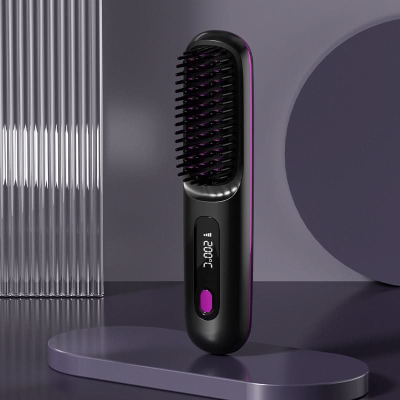 🔥 NU 50% KORTING! Draadloze Keramische Verwarmingskam – Zijdezacht Haar in Minuten! 💁‍♀️
