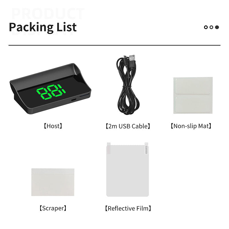 🔥Nieuw binnen 50% KORTING🎁💥Escort voor veilig rijden💥Snelheidsmeter met head-up display