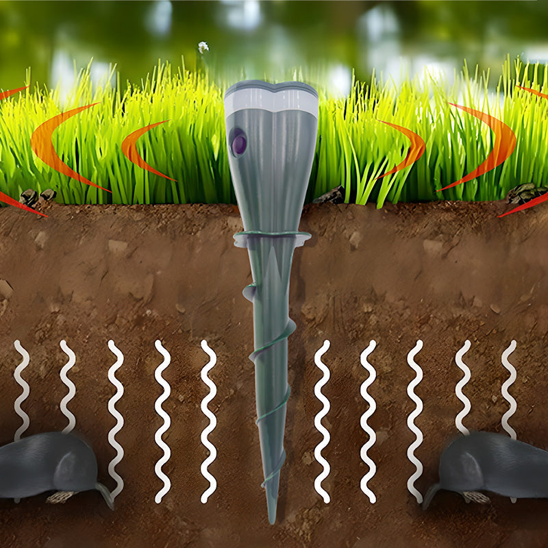 Zonne-energie waterdichte schroef mollenverjager