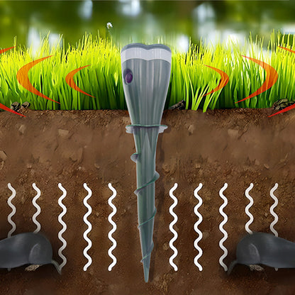 Zonne-energie waterdichte schroef mollenverjager