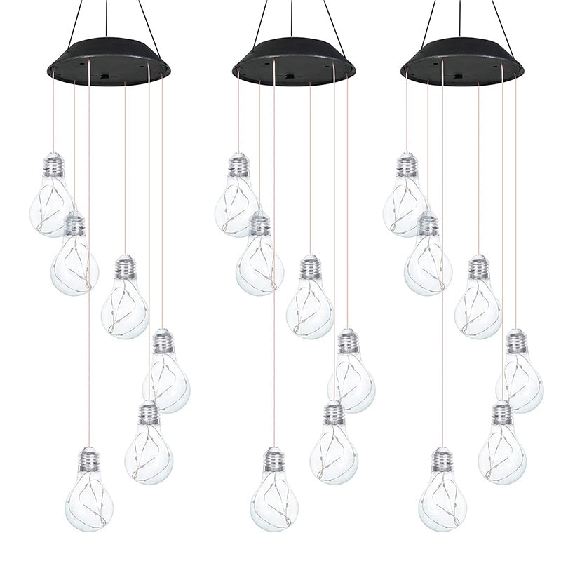 Waterdicht💡Kleurrijke LED-lamp op zonne-energie voor buiten met windgong