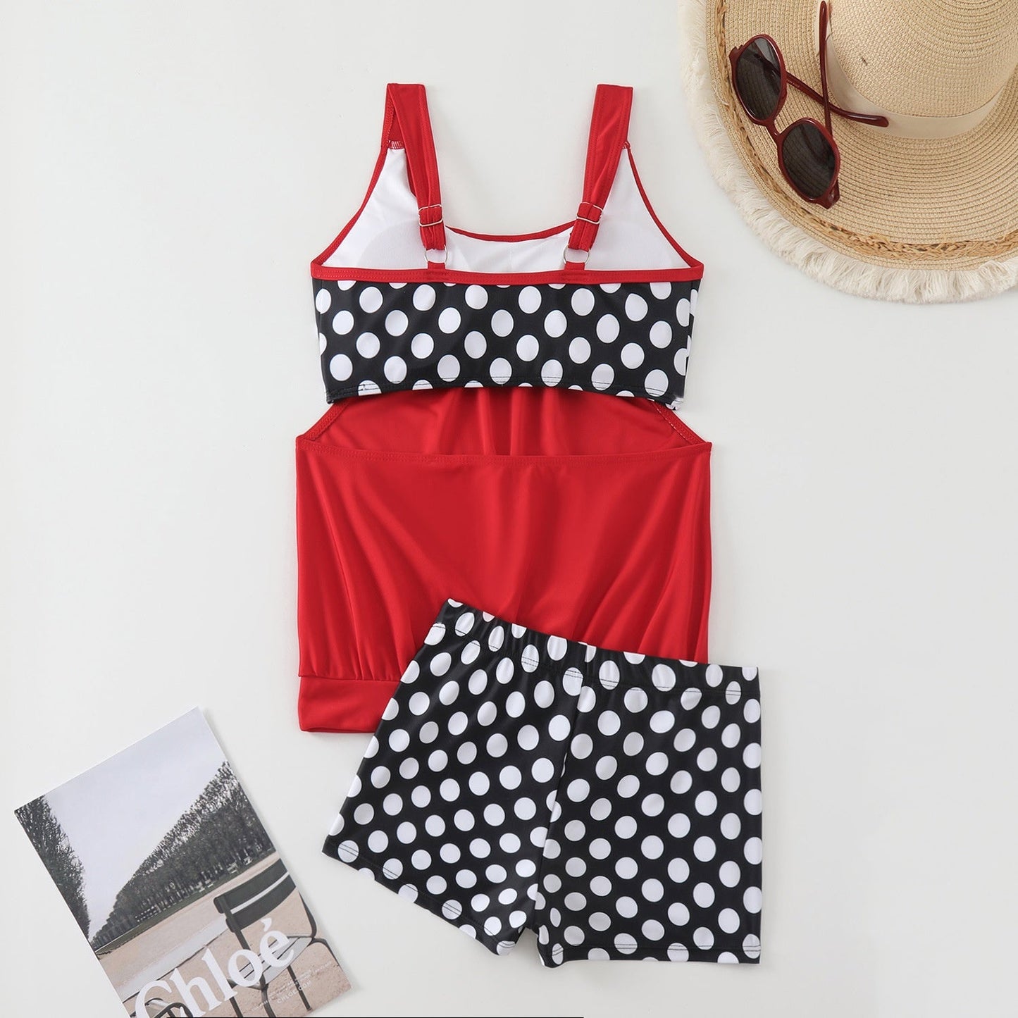🔥 ZOMER HOT SALE – 49% KORTING 🔥 Dames Tweedelig Polkadot Zwempak