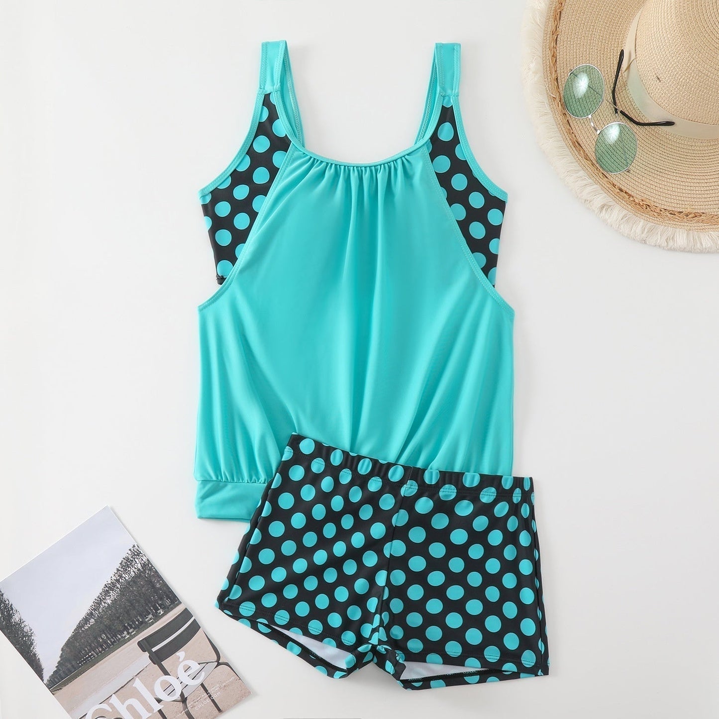 🔥 ZOMER HOT SALE – 49% KORTING 🔥 Dames Tweedelig Polkadot Zwempak