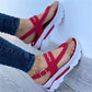 Teenslippers met dikke zool voor dames