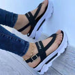 Teenslippers met dikke zool voor dames