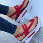 Teenslippers met dikke zool voor dames