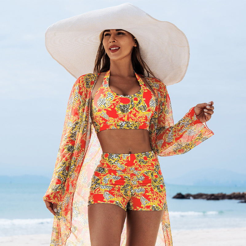 🩱🏖️Gedrukt 3-delig badpak - Stijlvolle & Sexy Strandmode
