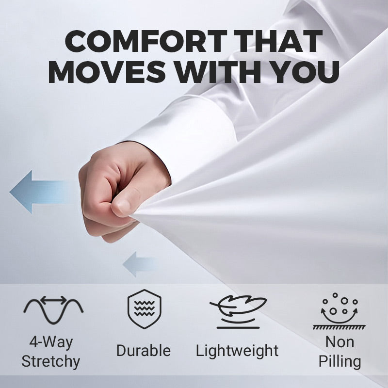 ✨2025 Nieuw Premium Bedrijfsshirt👔Herenhemd met kreukvrije knoopsluiting