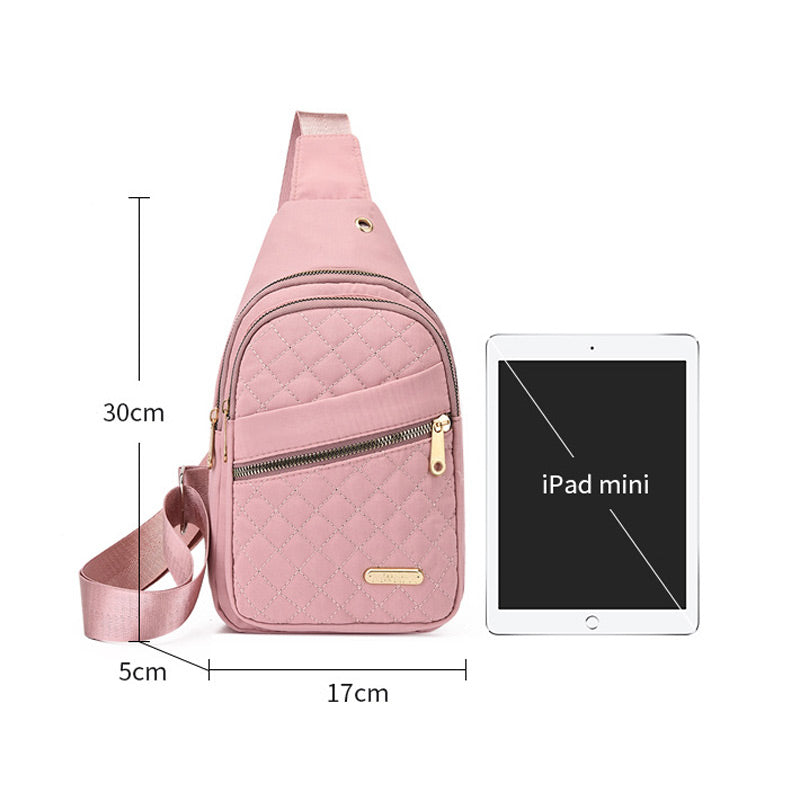 🏆️Anti-diefstal borduurwerk effen kleur crossbody tas voor dagelijks reizen