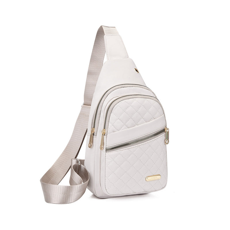 🏆️Anti-diefstal borduurwerk effen kleur crossbody tas voor dagelijks reizen