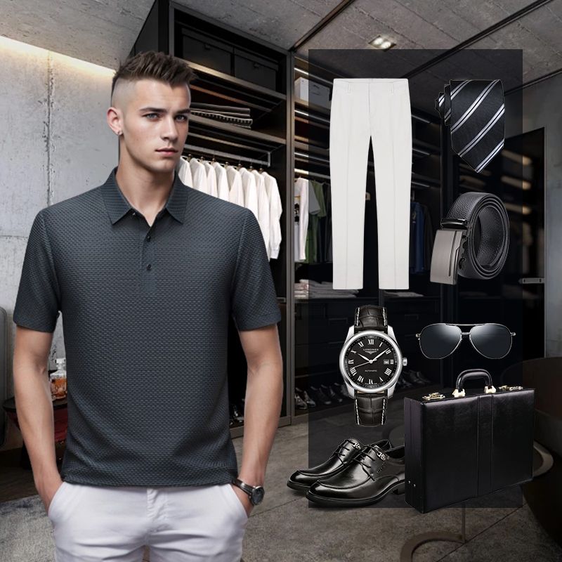 ❄️ Heren Zomer T-Shirt in Verkoelende Zijdezachte Stof