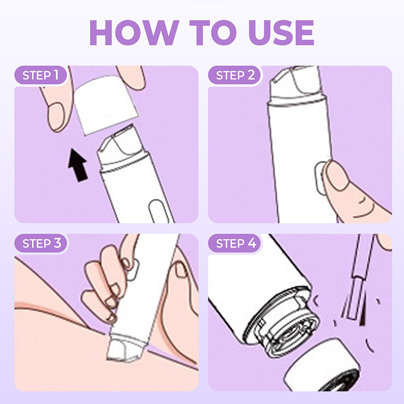 2-in-1 elektrisch draadloos scheerapparaat voor dames