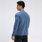 Casual T-shirt met lange mouwen en sneldrogend sportief T-shirt voor heren