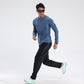 Casual T-shirt met lange mouwen en sneldrogend sportief T-shirt voor heren