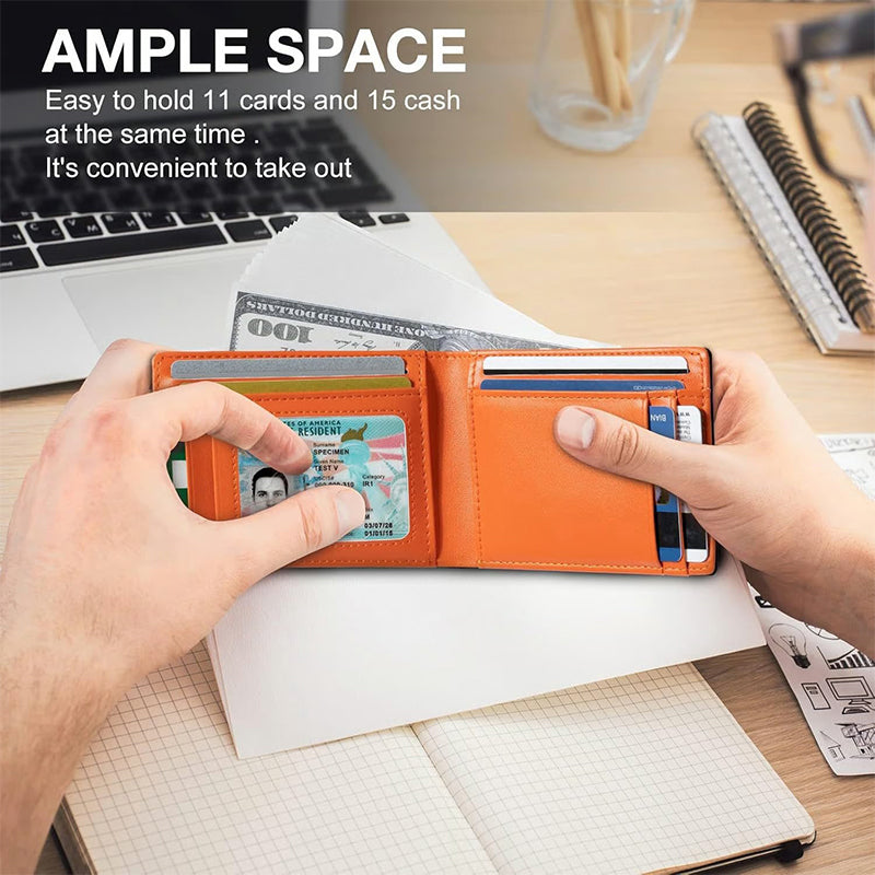✨Slanke portemonnee voor mannen met geldclip 💳