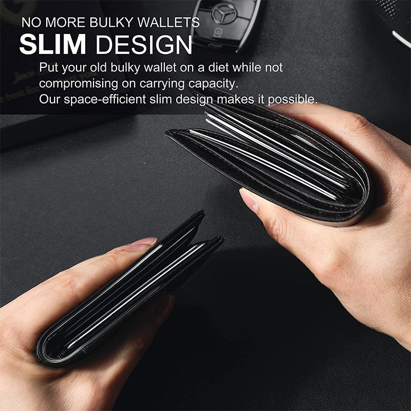 ✨Slanke portemonnee voor mannen met geldclip 💳