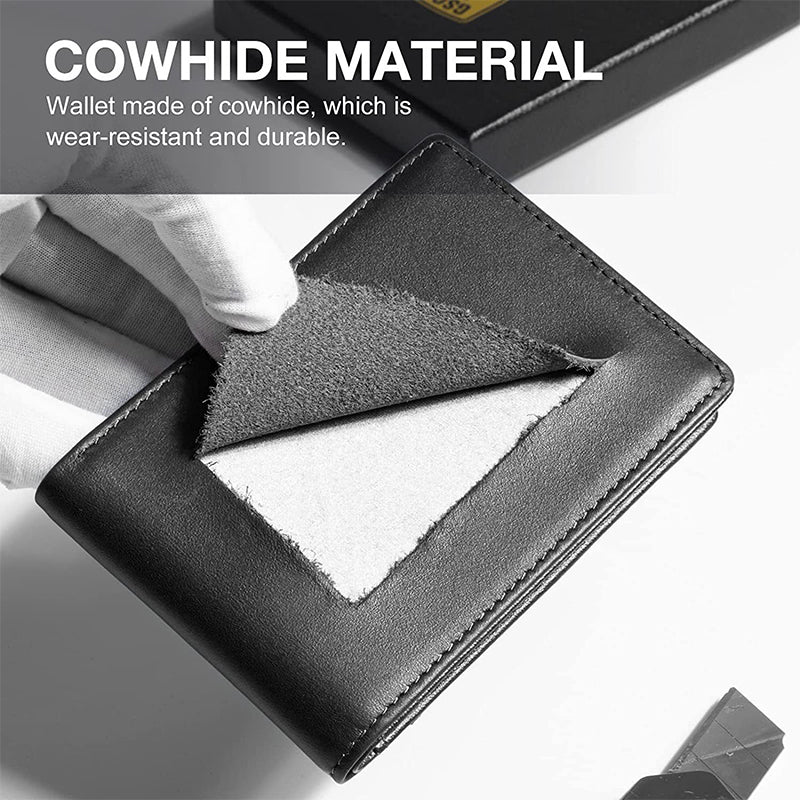 ✨Slanke portemonnee voor mannen met geldclip 💳