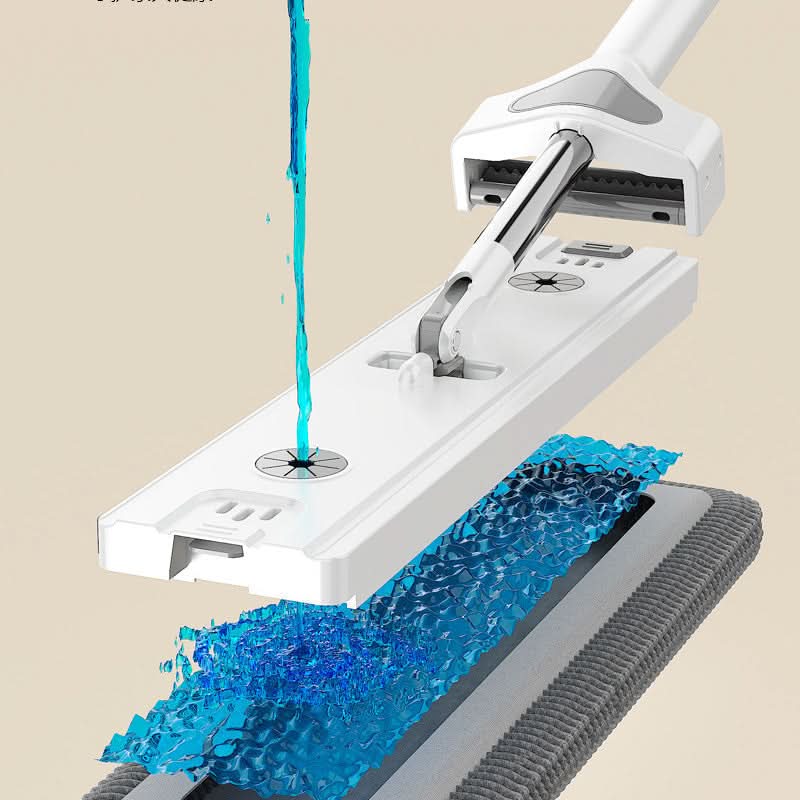 Handsfree zelfwringende dweil - centrifugeer droog zonder vuil water te morsen