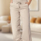 3/4 High-Waist Slim Fit Joggingbroek met Trekkoordzak