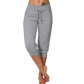 3/4 High-Waist Slim Fit Joggingbroek met Trekkoordzak