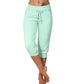 3/4 High-Waist Slim Fit Joggingbroek met Trekkoordzak