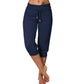 3/4 High-Waist Slim Fit Joggingbroek met Trekkoordzak