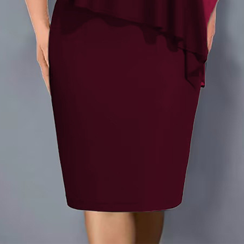 🌸Zomeraanbiedingen 2026💐Capejurk met V-hals en strass-steentjes, met een laagje chiffon eroverheen