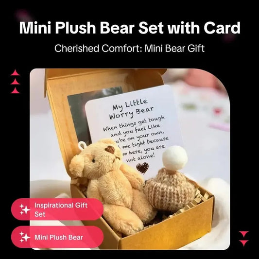 💖Vandaag: Koop 1 krijg 1 gratis!🎁Handgemaakte mini knuffelbeer in doos