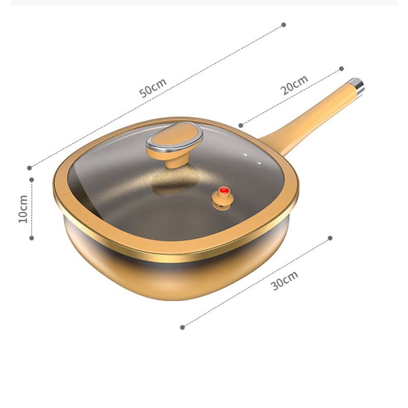 🔥53% tijdelijke korting🍳 30 cm titanium steelpan met antiaanbaklaag en deksel