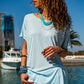 Dames losvallend tuniek T-shirt