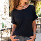 Dames losvallend tuniek T-shirt