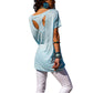 Dames losvallend tuniek T-shirt