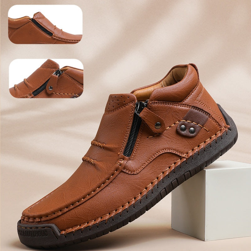 🔥2025 Hot Sale🌟Retro outdoor casual PU-schoenen voor heren