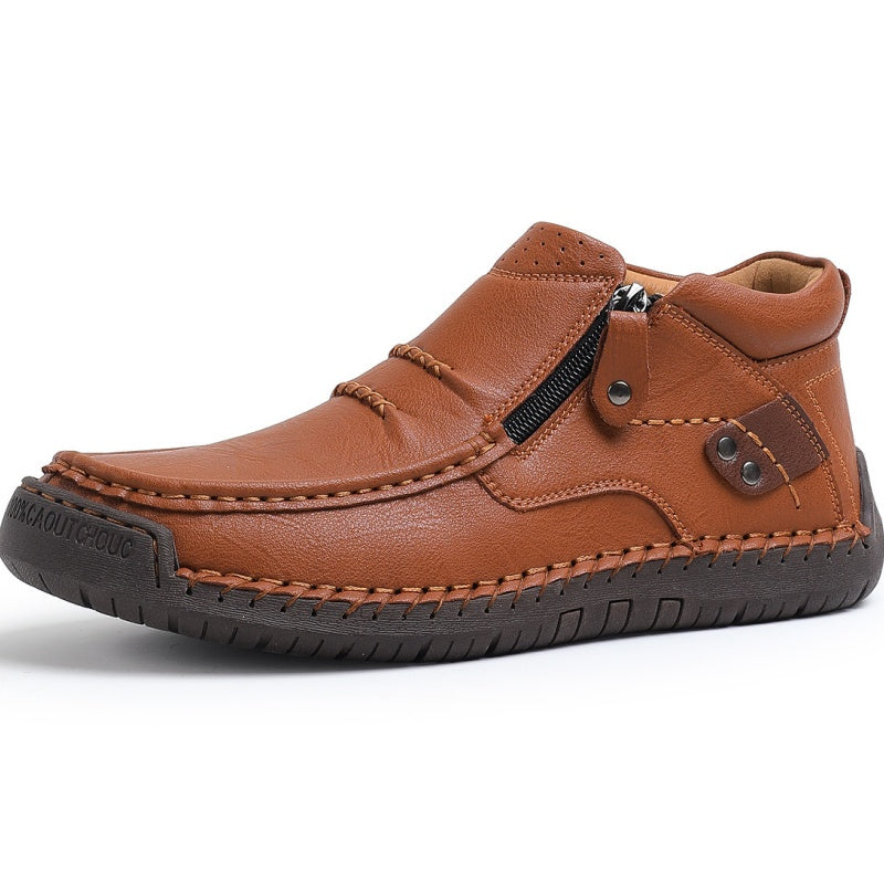 🔥2025 Hot Sale🌟Retro outdoor casual PU-schoenen voor heren